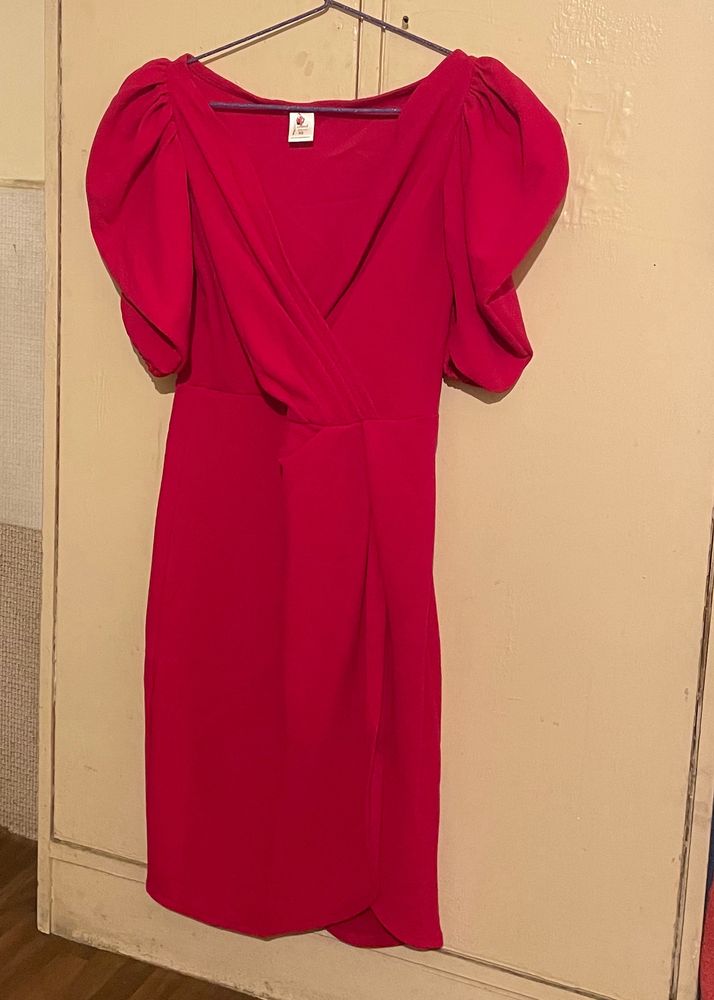 Wrap Dress Charming Fuschia Pink