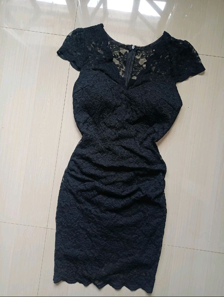 Women Mini Lace Dress