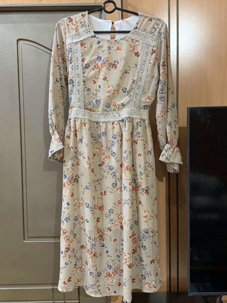 Korean Floral Dress