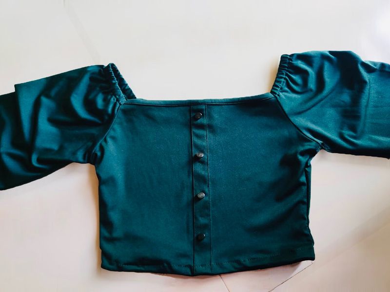 Crop Top With Square Neck