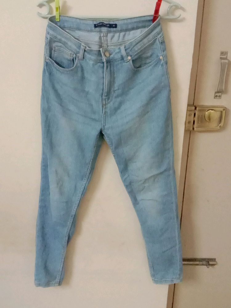 Denim Light Blue Skinny Fit Jeans