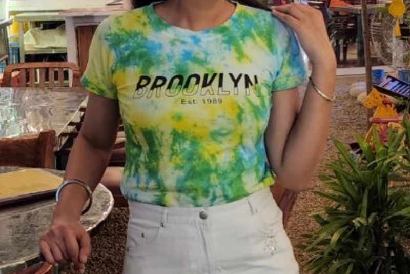 Multicolour Brooklyn Texted Top