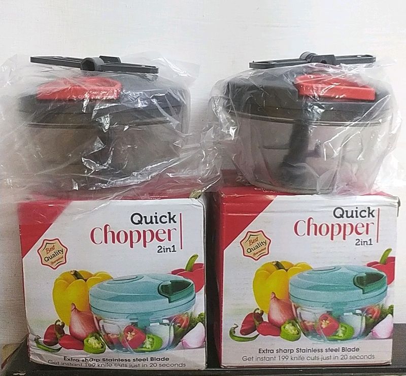 Fruit Vegetable Chopper & Blender Pack Of 2