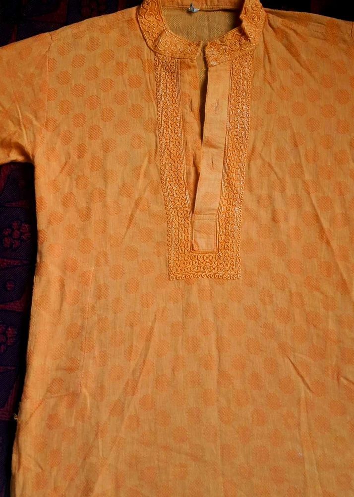 yellow Short Kurti