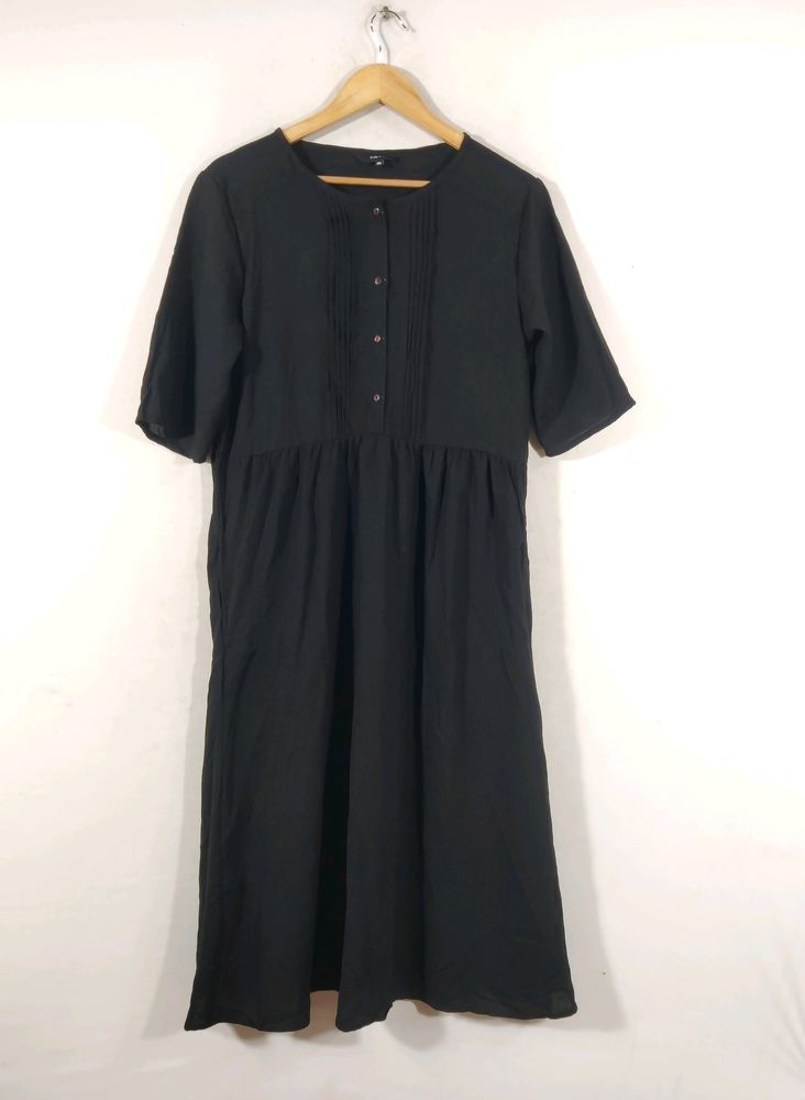 NNN Black Plain Western Dress (Women's)