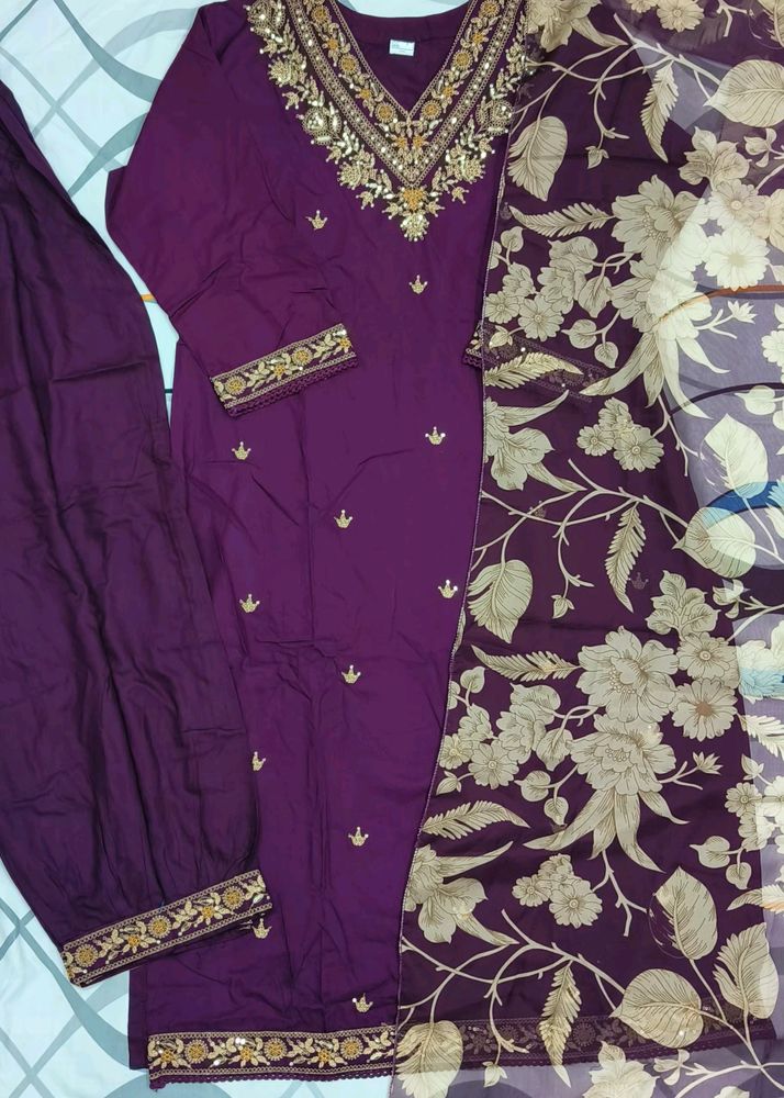 Afgani Kurti Pant With Dupptta