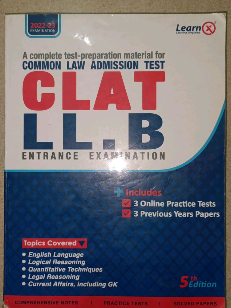 CLAT Entrance Examination Book For All Exam