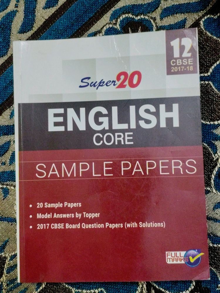Super 20 English Core Sample Papers Class 12