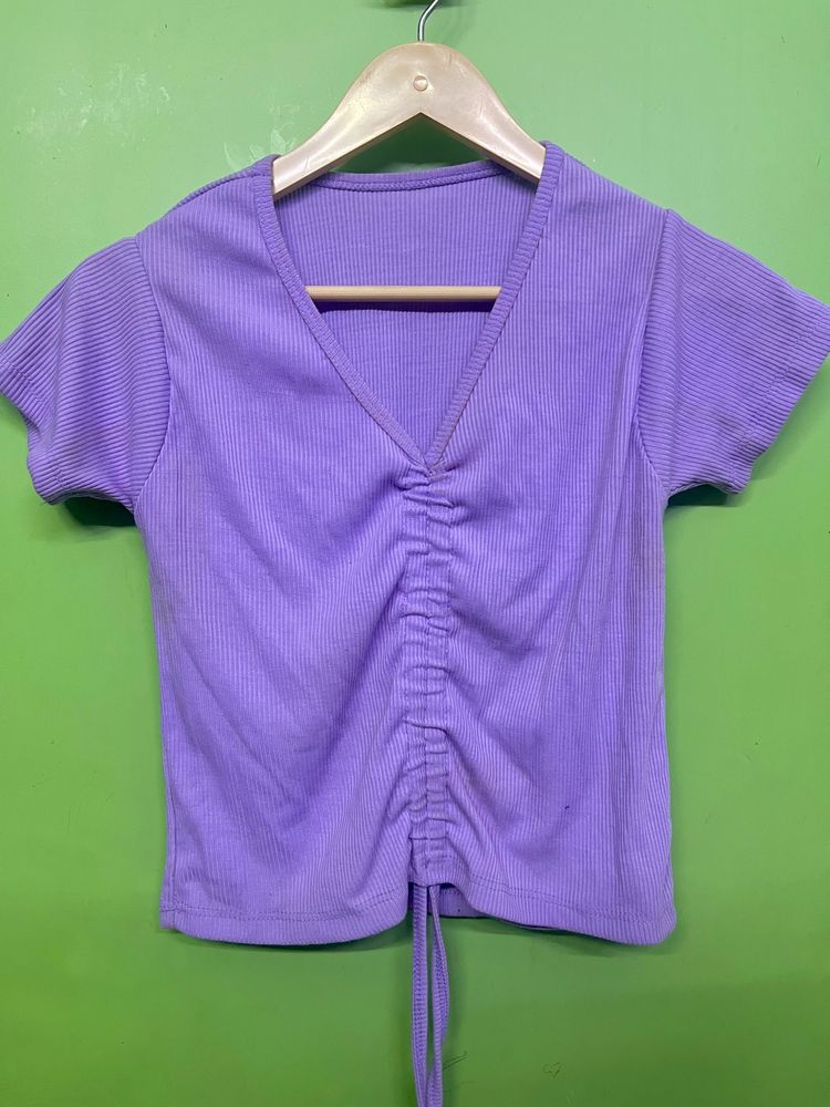 Lavender Crop Top