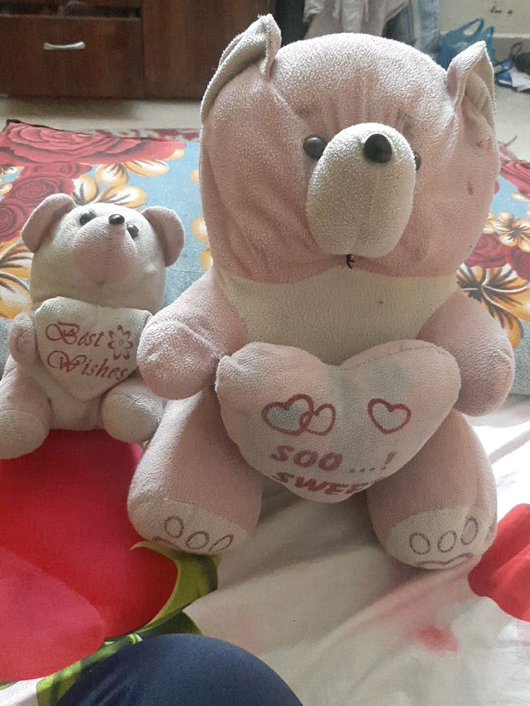 Price Negotiate..Baby And Mom Teady Bear Soft Toy