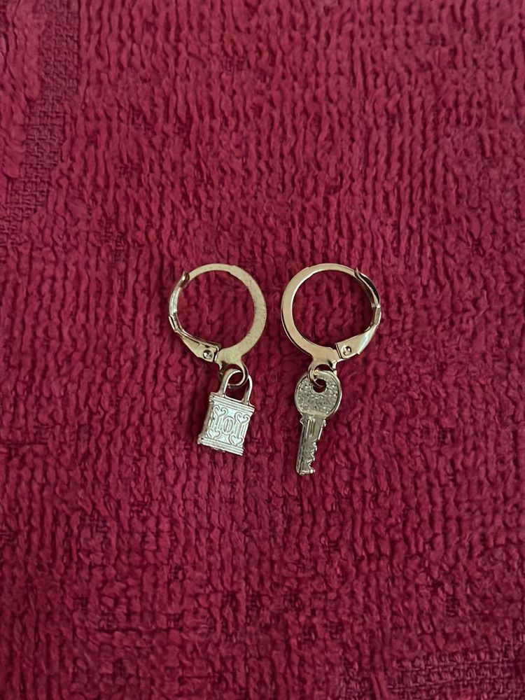 Lock And Key Earrings