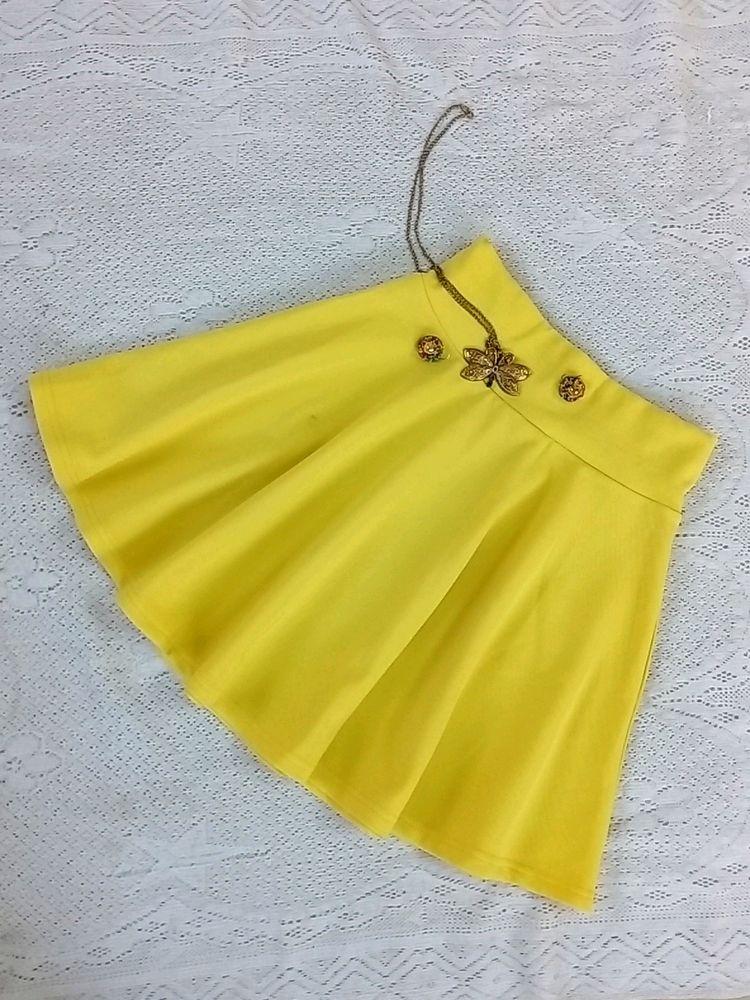 Yellow Mini Skirt (Women's/Girl's)