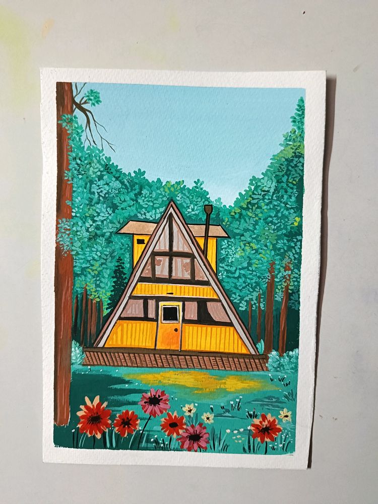 Cottage Painting (Sheet)