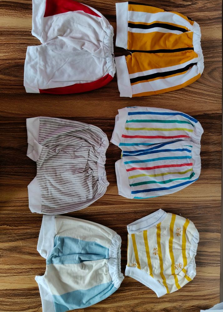 Baby Cotton Shorts Total 6 Pcs
