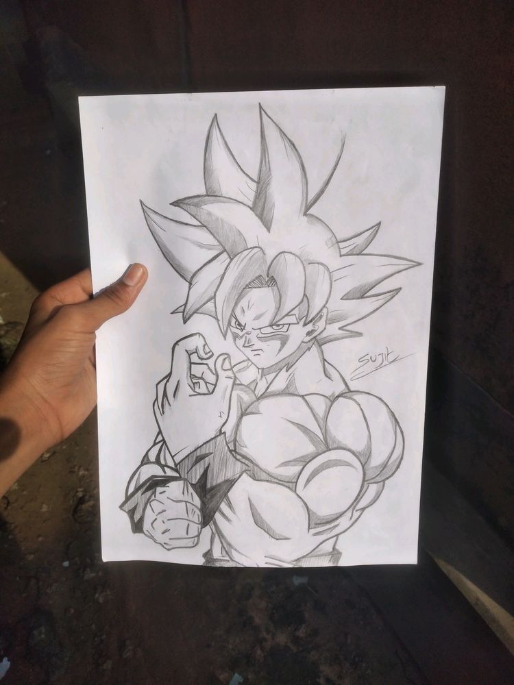 Goku Pencil Drawing