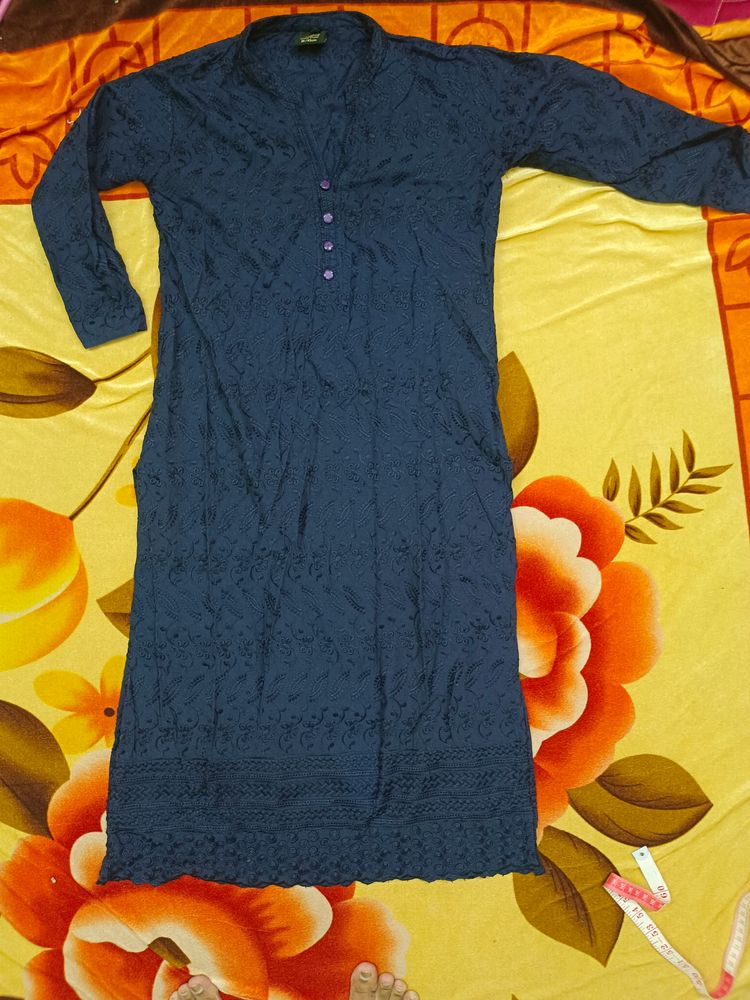 Navy Blue Kurta