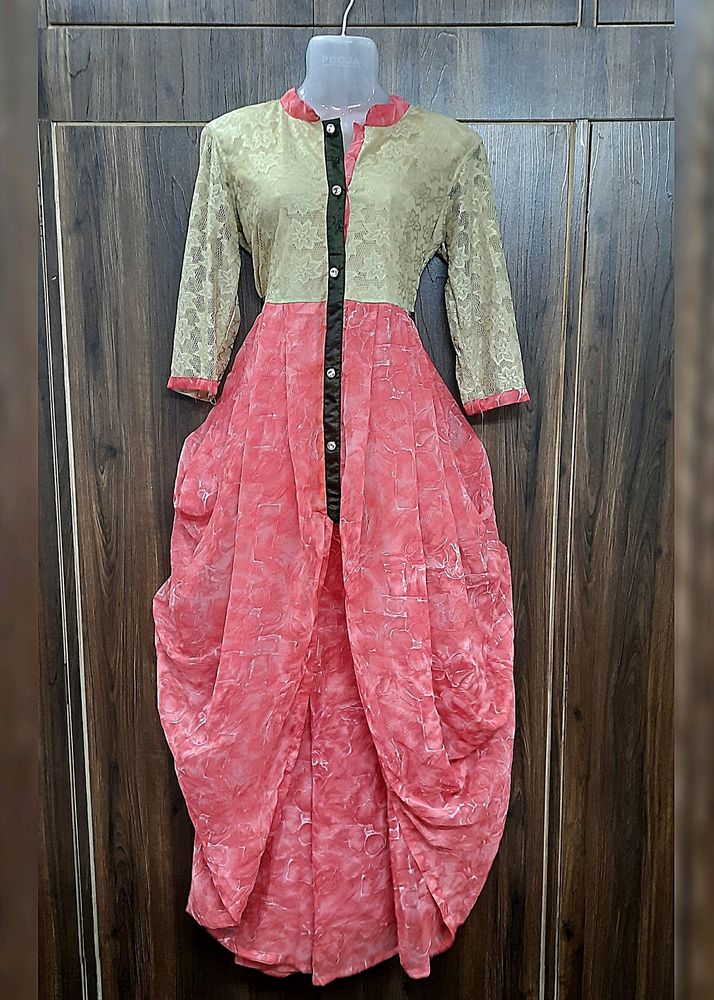 Cowl Blooming Pink Kurta