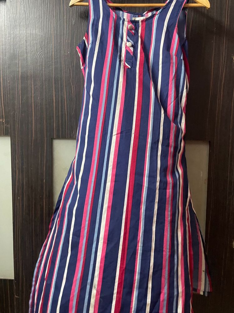 Beautiful Multicolor Striped Kurti