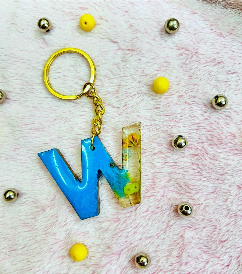 W Letter Keychain