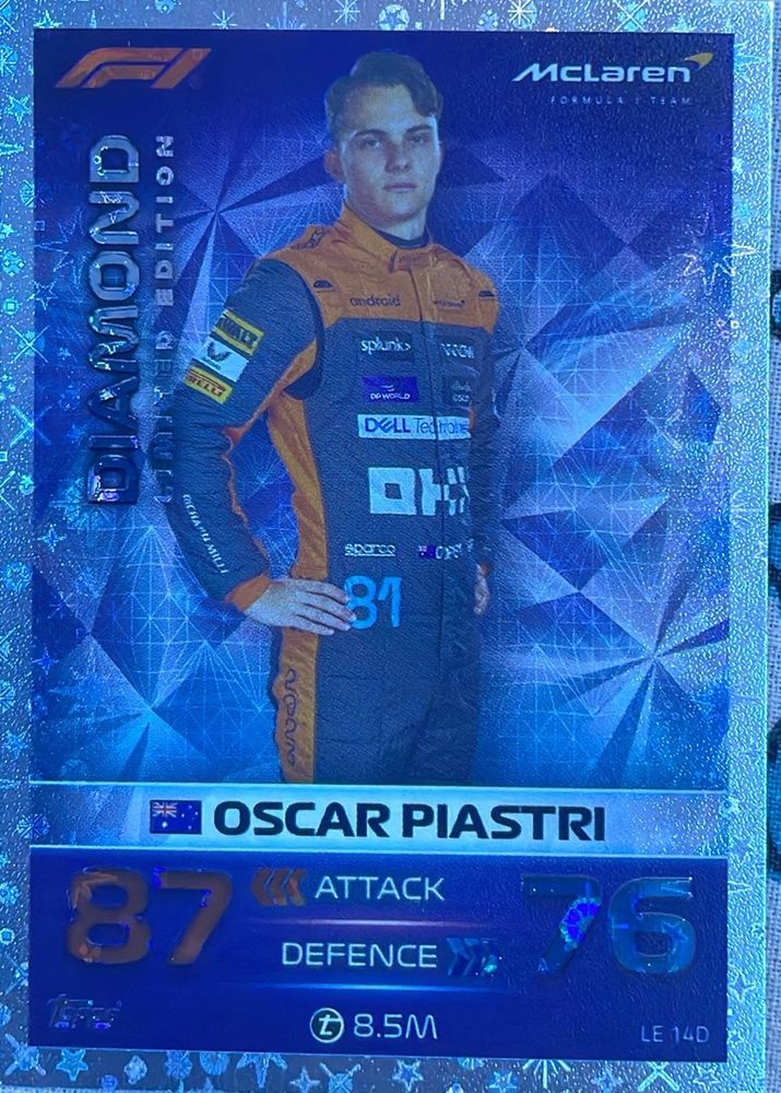 F1 Card Very Rare Diamond Limited Edition