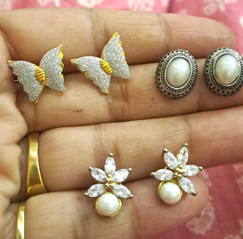 3 Pair Of Beautiful Earings