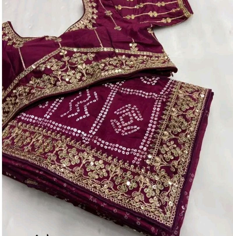 Embroidery Work Saree