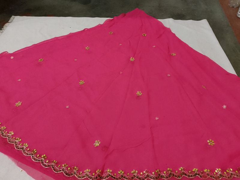 Unstitched Lahenga Choli Fabric And Dupatta