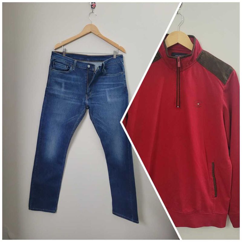 Levis Men Jeans And Octave Pullover