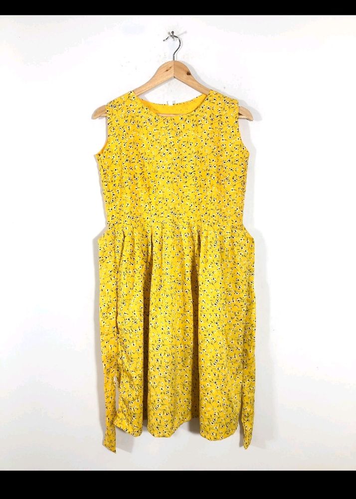 YELLOW PRINTED DRESSES