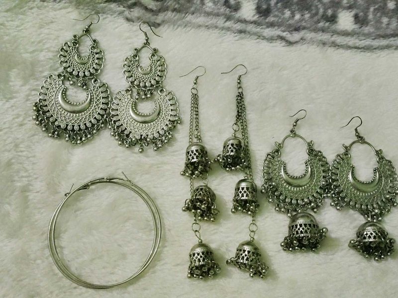 Women Oxidized Earrings