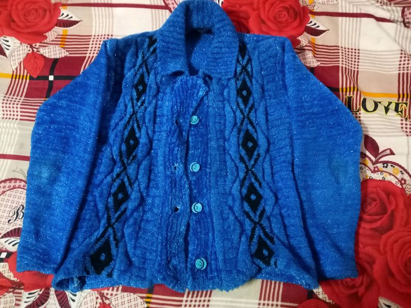 Blue Shimmer Sweater