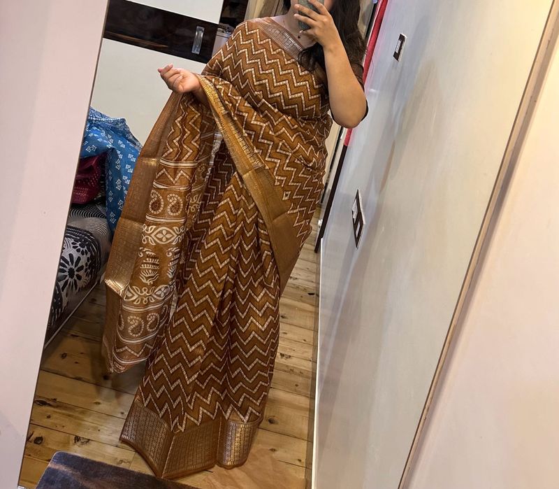 Brown Saree