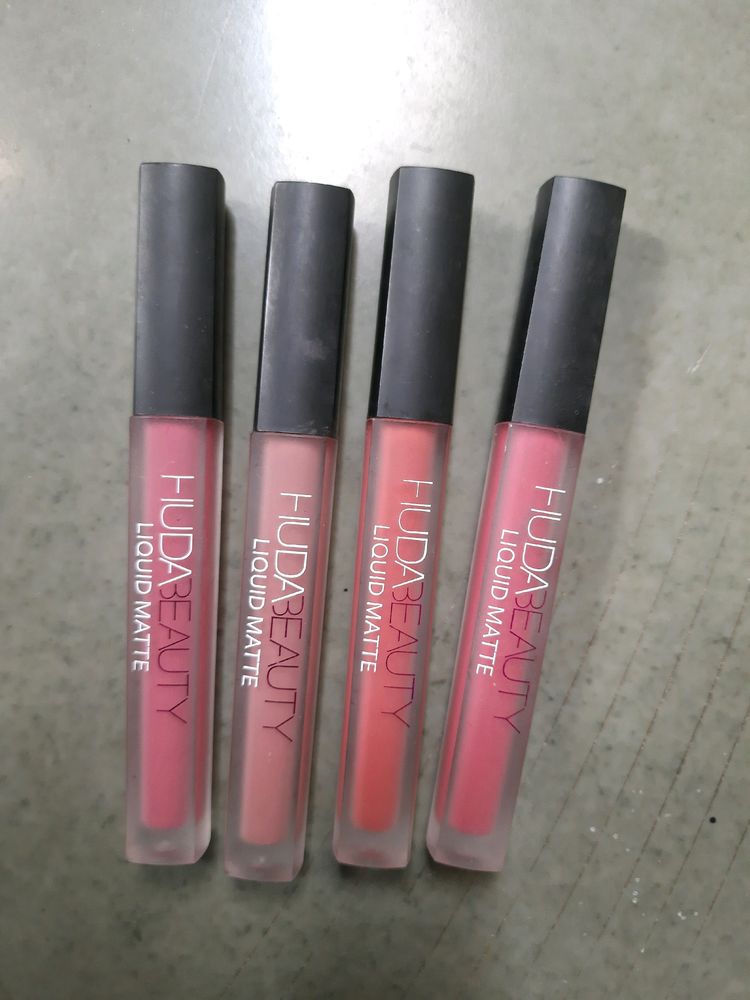 Huda Beauty First Copy Liquid Matte Lipstick [Set Of 4]