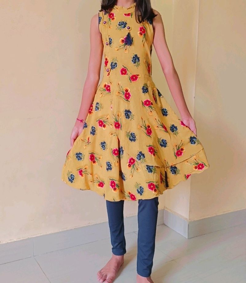 Printed Kurti Set For Girls