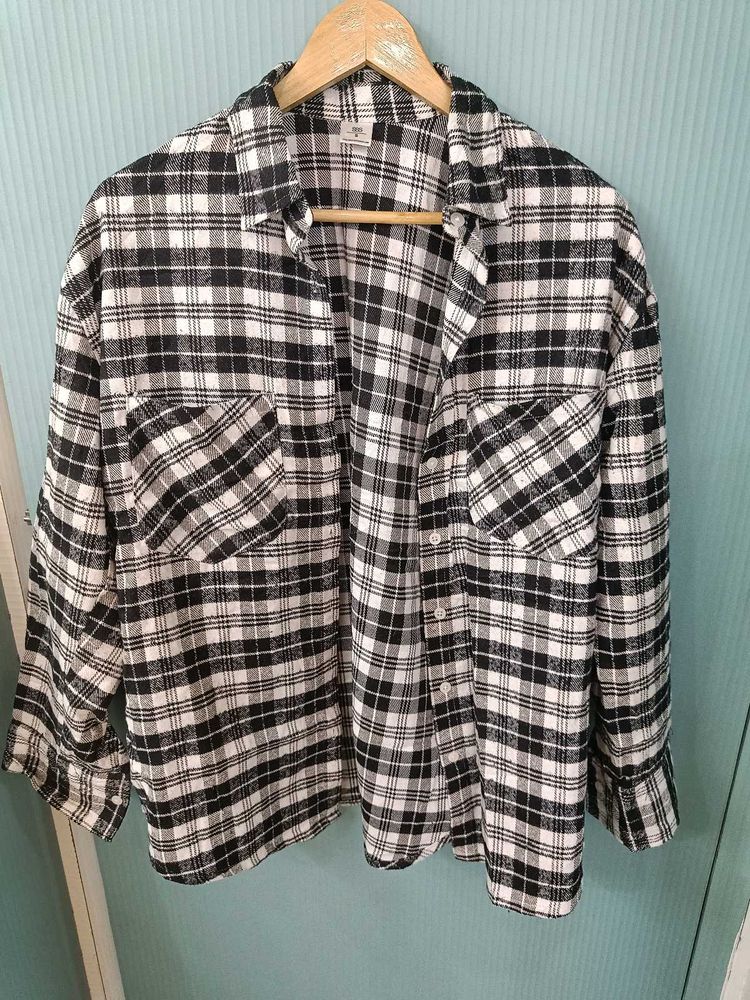 Oversized Check Shirt For Women