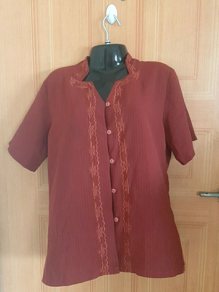 Formal Maroon Top