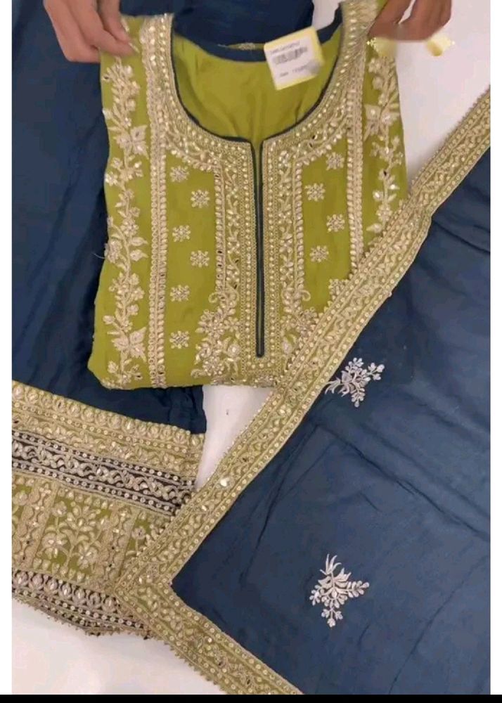 NEW HEAVY FAUX GEORGETTE PAKISTANI SUIT XXL Size