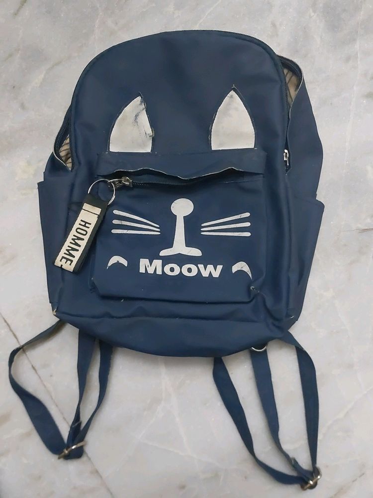 Navy Blue Color Backpack For Kids, Adults Also Use