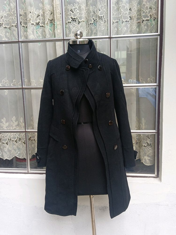 Black Imported Overcoat