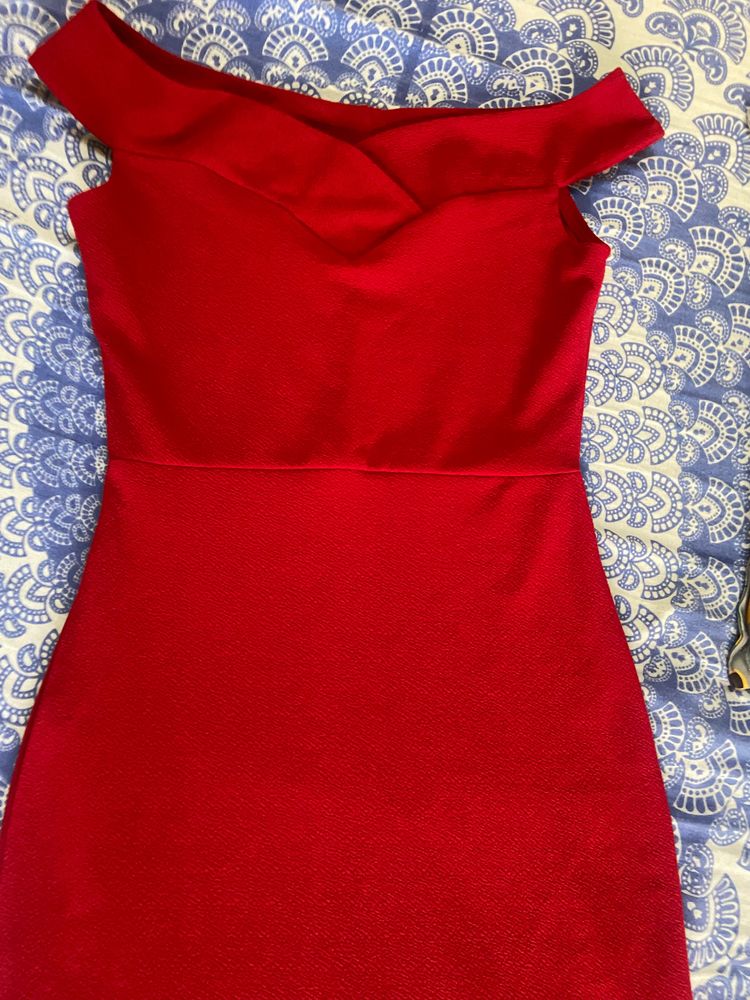 Red Athena Party Wear Dress