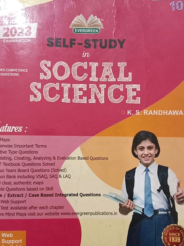 Self Study In Social Science  For Class 10th