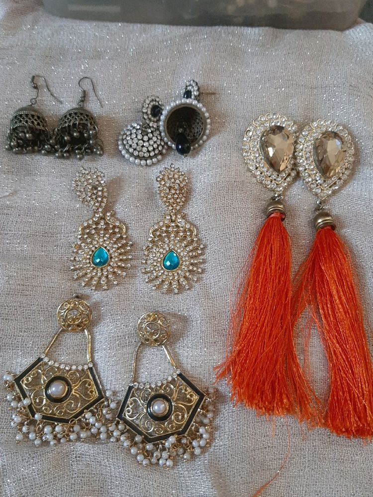 Five Pairs Earrings Grab Fast Low Price Deal