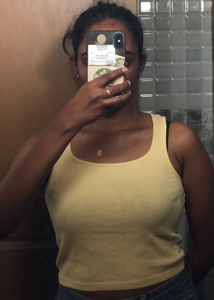 Pale Yellow Tank Top