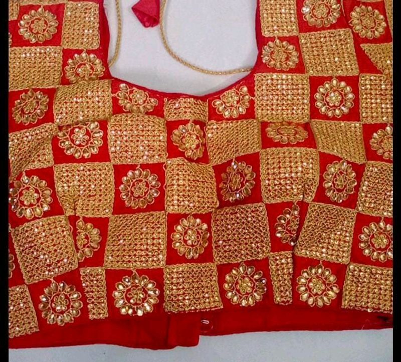 Kundan Stone Work Party Wear Blouse