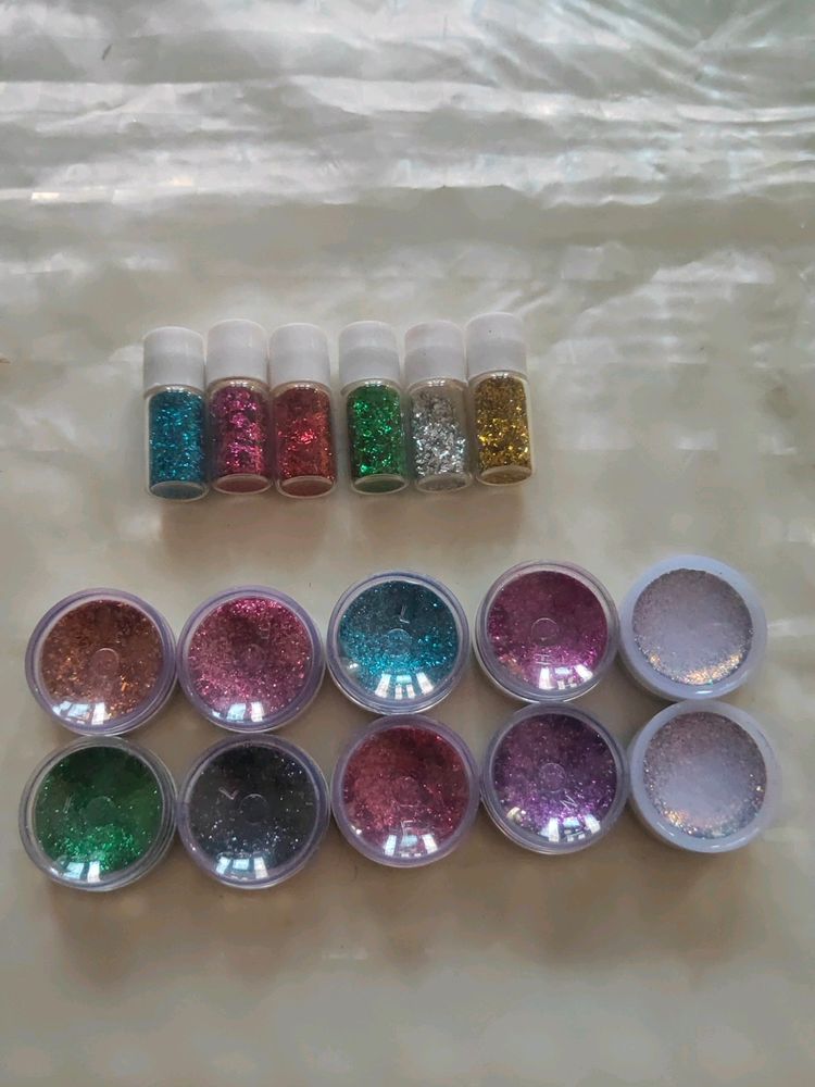 Makeup eyes Glitter ,16 Glitters In Many Colours