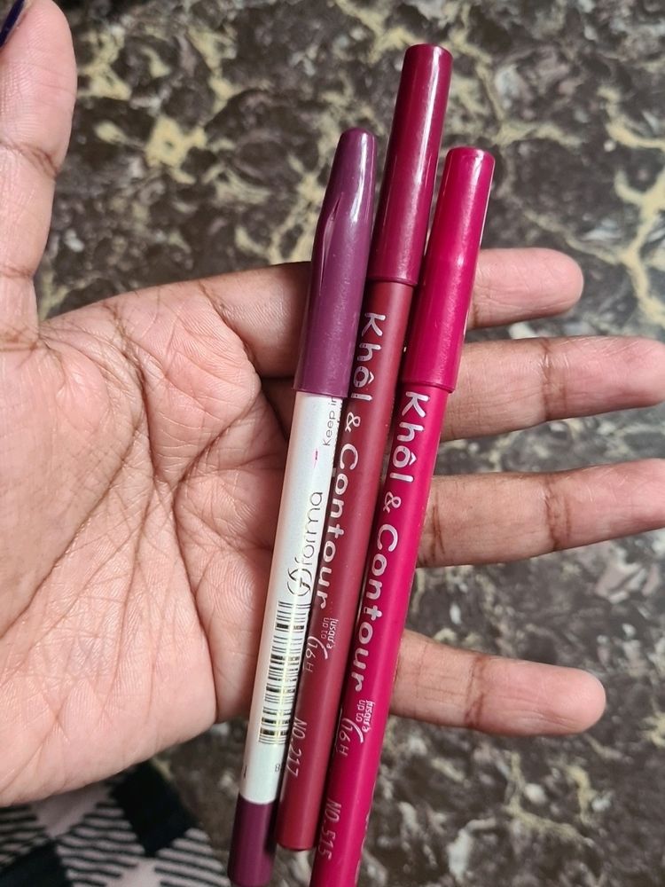 IMPORTED LIPLINERS COMBO OF 3