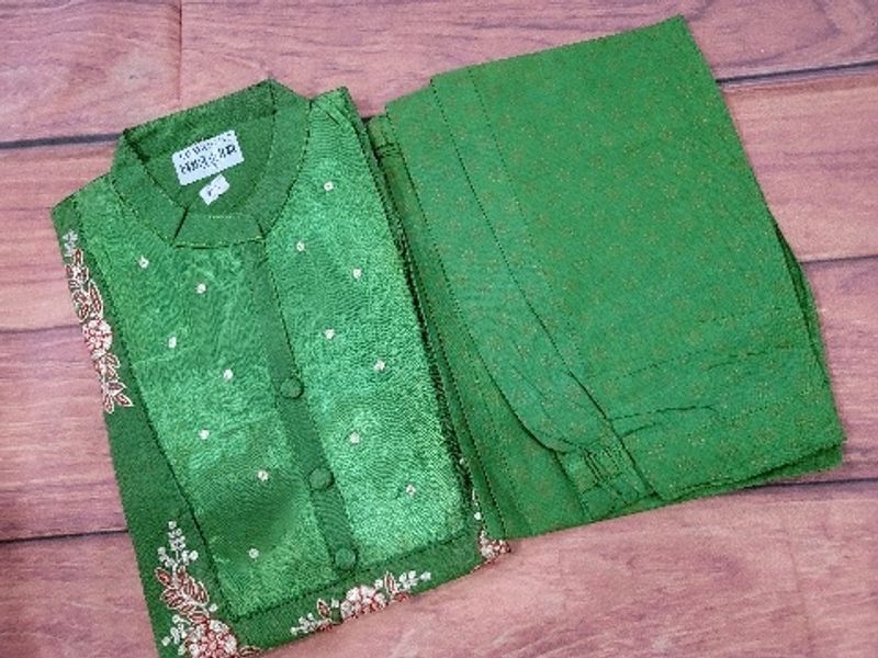 Green Kurta Set