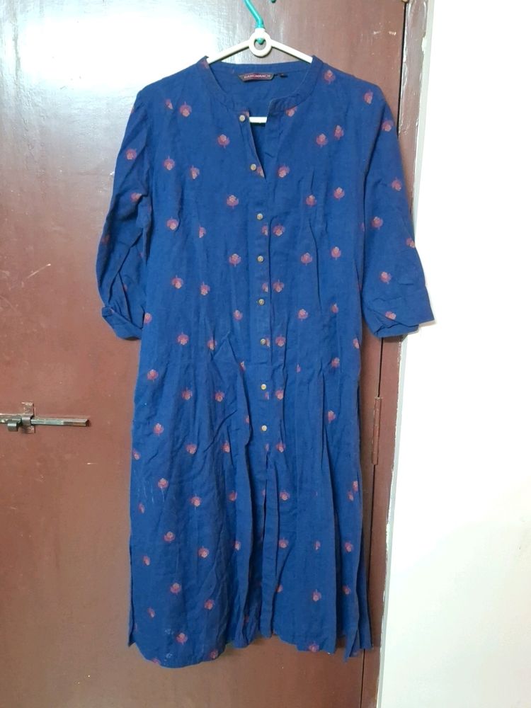 Blue A Line Kurta