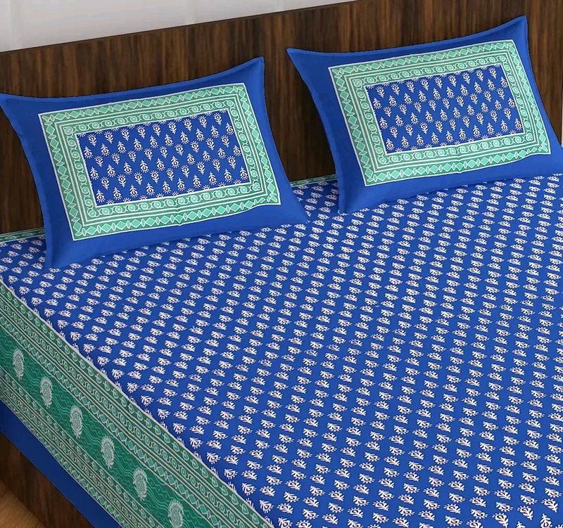 Combo Of 2 Cotton Bedsheet_double Bed