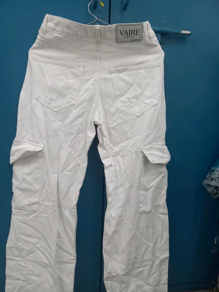 Cargo White Jeans